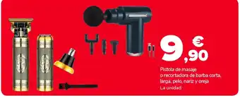 Supeco Pistola de masaje o recortadora de barba corta, larga, pelo, nariz y oreja oferta