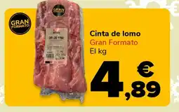 Supeco Cinta de lomo oferta