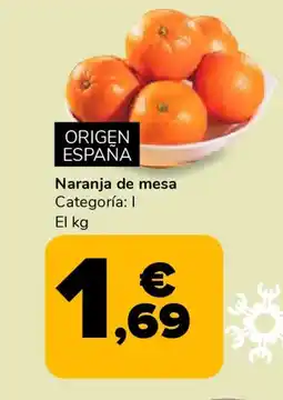Supeco Naranja de mesa oferta