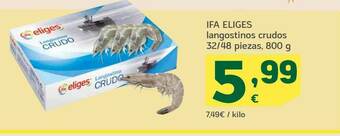 HiperDino Ifa Eliges Langostinos Crudos oferta