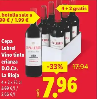 Сера Lebrel Vino tinto crianza D.O.Ca. La Rioja
