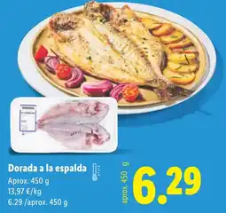 Lidl Dorada a la espalda oferta