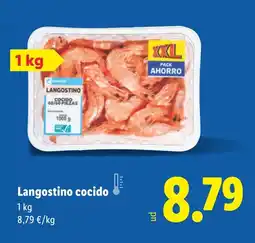 Lidl Langostino cocido oferta