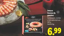 Lidl DELUXE Corona de gambas oferta