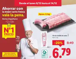 Lidl Tira de costilla de cerdo oferta