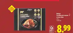 Lidl DELUXE Carrillera de vacuno al vino tinto oferta