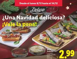 Lidl DELUXE Sardinillas oferta