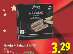 Lidl DELUXE Navajas 4-8 piezas, 63g-DS oferta