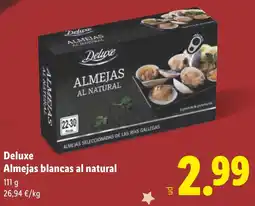 Lidl DELUXE Almejas blancas al natural oferta