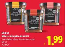 Lidl DELUXE Mousse de queso de cabra oferta