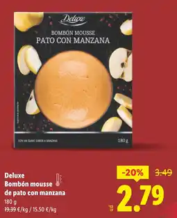 Lidl DELUXE Bombón mousse de pato con manzana oferta