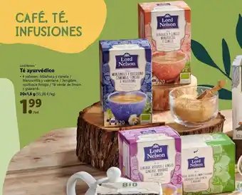 Lidl Lord Nelson Té ayurvédico 20 x 1,8g oferta