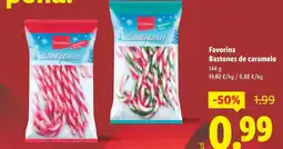 Lidl FAVORINA Bastones de caramelo oferta