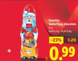 Lidl FAVORINA Santa Claus chocolate oferta