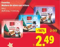 Lidl FAVORINA Muñeco de nieve con relleno oferta