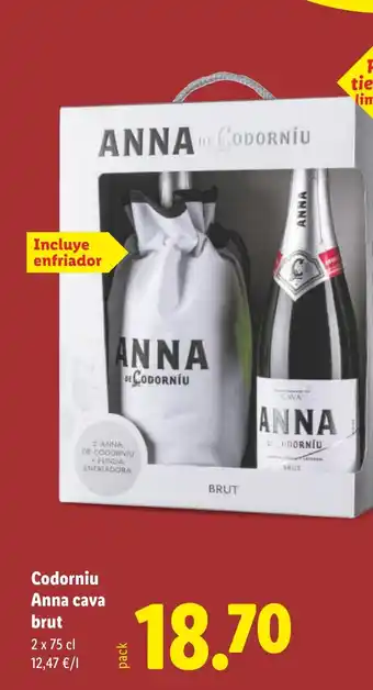 Lidl Codorniu Anna cava brut oferta