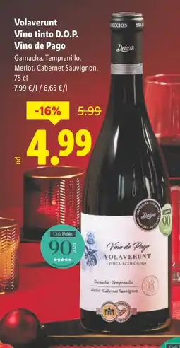 Lidl Volaverunt Vino tinto D.O.P. Vino de Pago oferta
