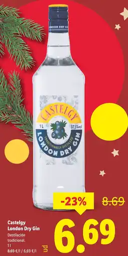 Lidl CASTELGY London Dry Gin oferta
