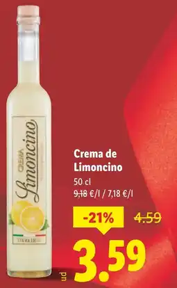 Lidl Crema de Limoncino oferta