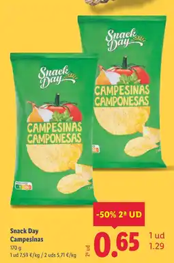 Lidl SNACK DAY Campesinas oferta