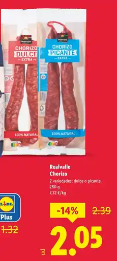 Lidl REALVALLE Chorizo oferta