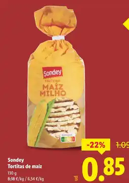 Lidl SODNEY Tortitas de maíz oferta