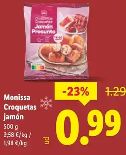Lidl MONISSA Croquetas jamón oferta
