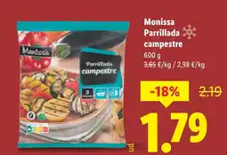 Lidl MONISSA Parrillada campestre oferta