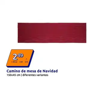 Action Camino de mesa de navidad oferta