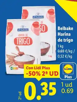 Lidl BELBAKE Harina de trigo oferta