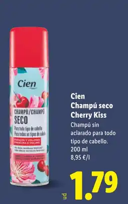 Lidl CIEN Champú seco Cherry Kiss oferta