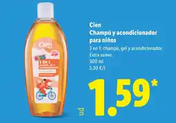 Lidl CIEN Champú y acondicionador para niños oferta
