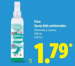 Lidl CIEN Spray kids antienredos oferta