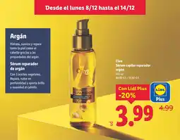 Lidl CIEN Sérum capilar reparador argán oferta