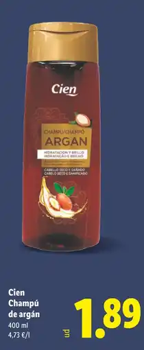 Lidl CIEN Champú de argán oferta