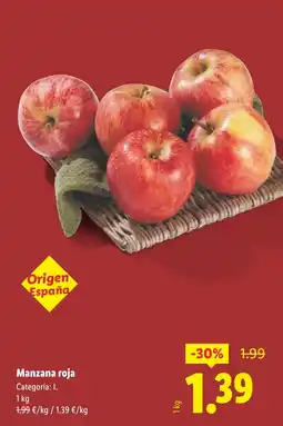 Lidl Manzana roja oferta