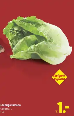 Lidl Lechuga romana oferta