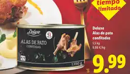 Lidl DELUXE Alas de pato confitadas oferta