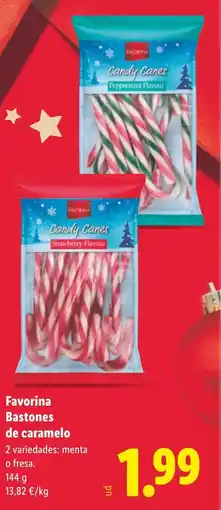 Lidl FAVORINA Bastones de caramelo oferta