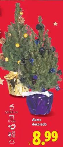 Lidl Abeto decorado oferta