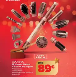 Carrefour CECOTEC Moldeador Bamba Ceramic Care Airglam oferta
