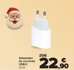 Carrefour Adaptador de corriente USB-C oferta