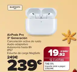Carrefour AirPods Pro 3ª Generación oferta