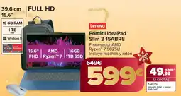 Carrefour LENOVO Portátil IdeaPad Slim 3 15ABR8 oferta