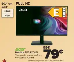 Carrefour ACER Monitor EK241YHBI oferta