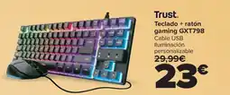 Carrefour TRUST Teclado + ratón gaming GXT798 oferta