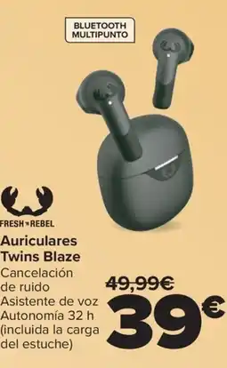 Carrefour FRESH REBEL Auriculares Twins Blaze oferta