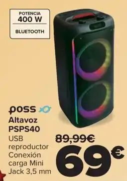 Carrefour POSS Altavoz PSPS40 oferta