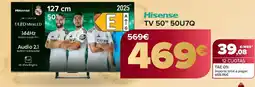Carrefour HISENSE TV 50" 50U7Q oferta