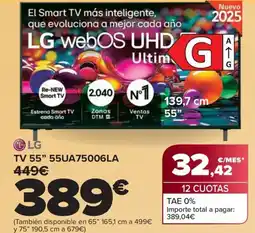 Carrefour LG TV 55" 55UA75006LA oferta